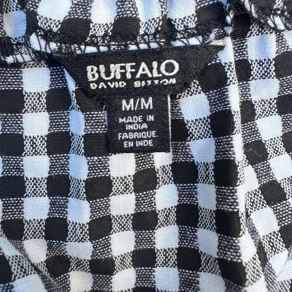 Buffalo David Bitton Seersucker Top Size M - Picture 6 of 6